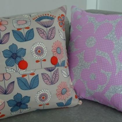 Butt'on Up Cushion Cover: Beginner Sewing
