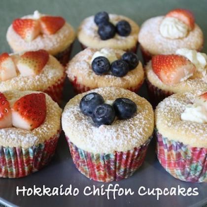 Hokkaido Chiffon Cupcakes