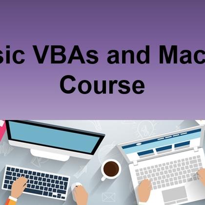 Basic VBAs and Macros Course