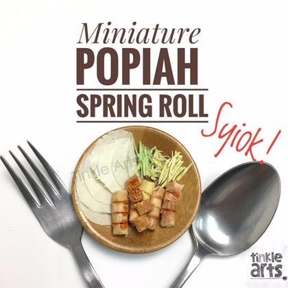Miniature Clay Popiah Spring Roll (1:8 scale)