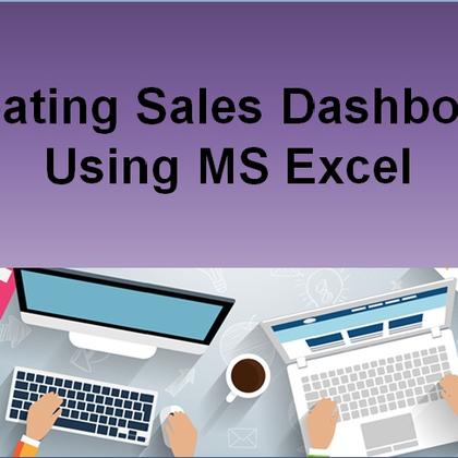 Creating Sales Dashboard Using MS Excel