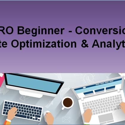 CRO Beginner - Conversion Rate Optimization & Analytics