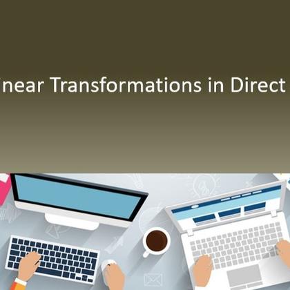 Linear Transformations in Direct X