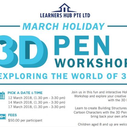 March Holidays 3D Pen Workshop