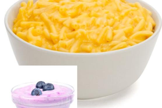 Macaroni & Cheese with Blueberry Mousse (Junior)