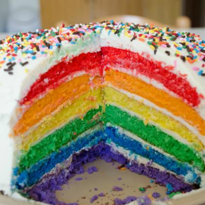 Rainbow Cakes for Kids
