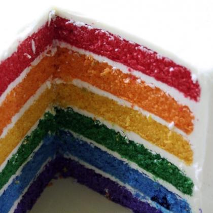 Rainbow Cake Baking