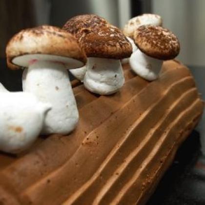 X'Mas Mushroom Log Cake