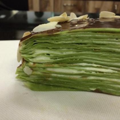 French-Japanese Mille Crepe Cake
