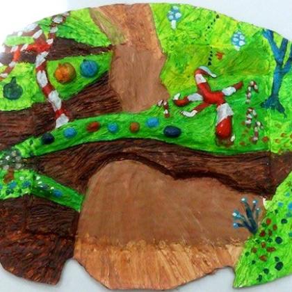 Gesso & Clay Relief Painting (ages 4 to 12)