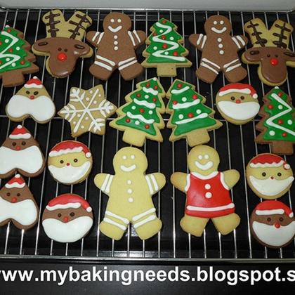 Christmas Cookies  (Butter, Chocolate, Gingerbread Cookies)