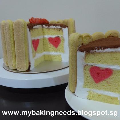 Surprise Hearts Inside Cake