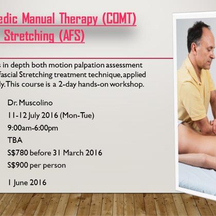 Clinical Orthopedic Manual Therapy (COMT) – Arthrofascial Stretching (AFS)