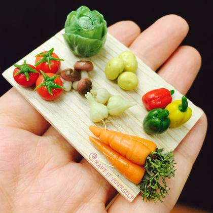 Japanese Air Dry Clay Kawaii Miniature Vegetable: Make and Take Workshop