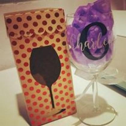 Personalised Wine Glass and Gift Box