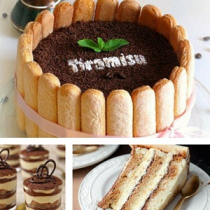Italian Tiramisu Cake Baking & Decoration in a Basket