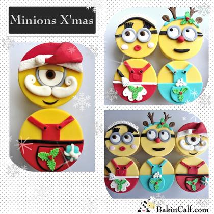 Minion X'mas (Fondant Cupcake class)