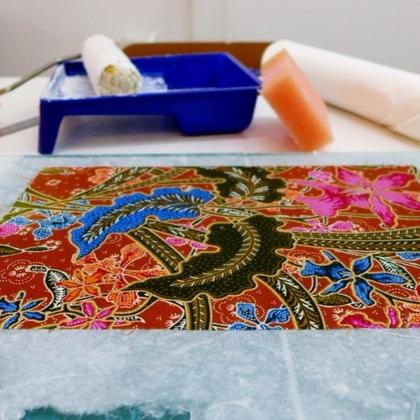 Batik Heritage Series: Paper backing Batik Fabric