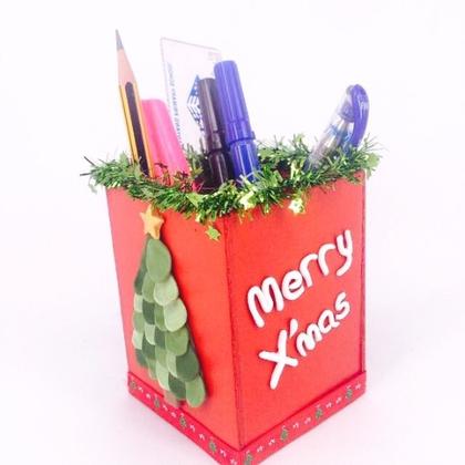 Japanese Air Dry Clay: Christmas Theme Pencil Holder