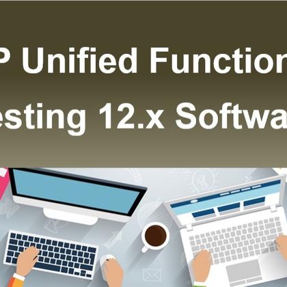 HP Unified Functional Testing 12.x Software