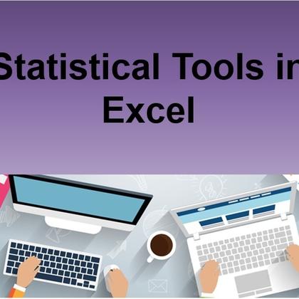 Statistical Tools in Excel