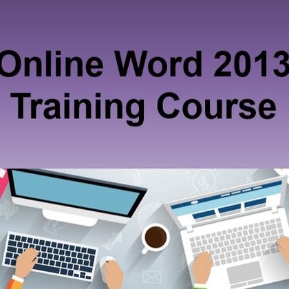Online Word 2013 Training Course