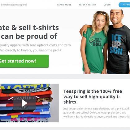 T-shirt start up Online business