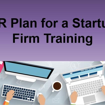 HR Plan for a Startup Firm Training