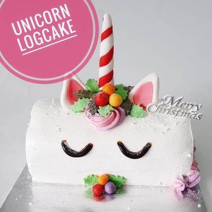 Unicorn Log Cake