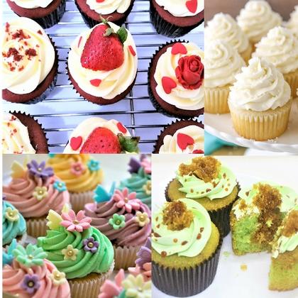 Assorted Cupcakes Baking and Decoration