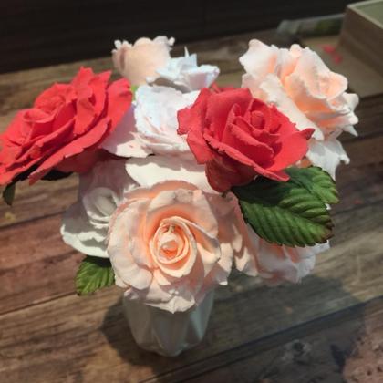 Paper Clay Roses workshop