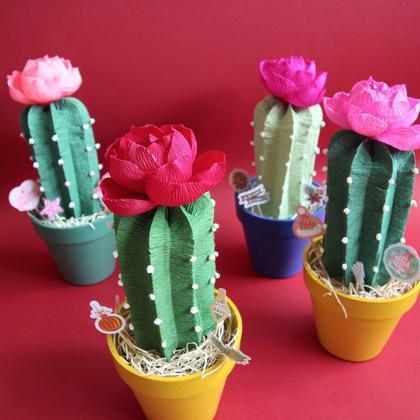 Crepe Paper Cactus