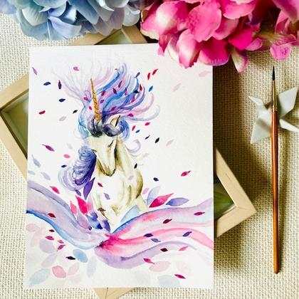 Dreamy Unicorn Watercolour - Beginners @Cafe de Paris, 313 Somerset