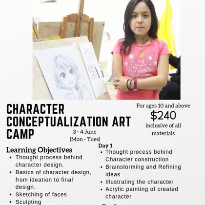 June Holiday Art Camps – Character Conceptualization Art Camp