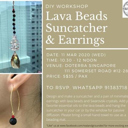 DIY Lava Beads Suncatcher and Earrings Workshop