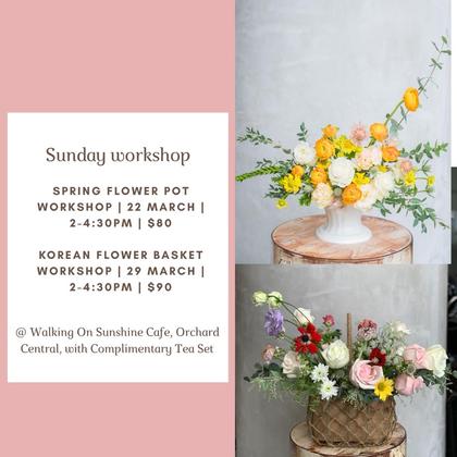 Korean Flower Basket workshop, 29 Mar, 2-4:30pm, $100
