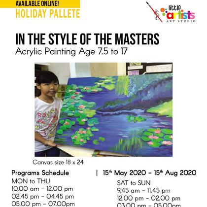 In The Styles Of The Masters - Oil Painting Workshop
