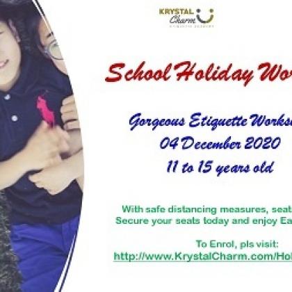Gorgeous Etiquette Workshop Dec 2020 (11 to 15yo)