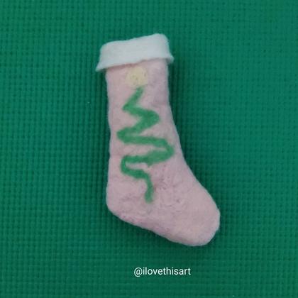 Wet Felting Stocking at the Comfort of Your Home