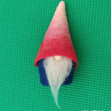 Wet Felt A Gnome Container at the Comfort of Your Home