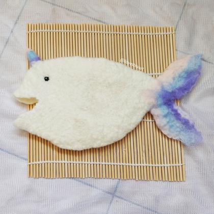 Wet Felting Unicorn Fish at the Comfort of Your Home