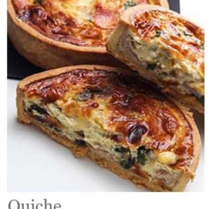 Savoury quiche & Hokkaido cheese tart