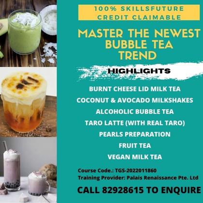 Bubble Tea Crafting Course (SkillsFuture Credit Claimable)