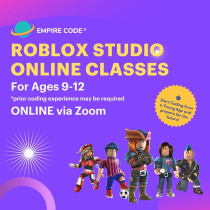 Roblox Coding & Game Design Classes. For Ages 9-12