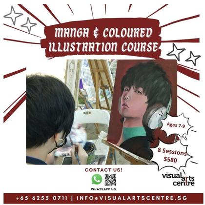 Art exploration for Kids and Teens -- Manga & Coloured illustration course