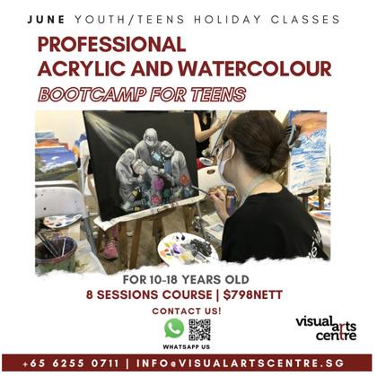 Art Exploration for Youths -- Professional Intensive acrylic and watercolour bootcamp