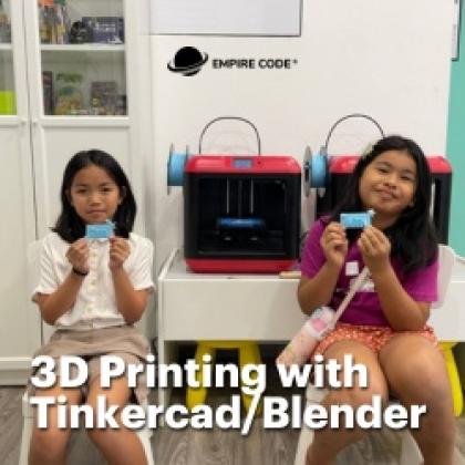 3D Printing with Tinkercad/Blender Camp for Ages 7 - 15