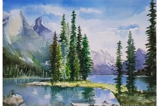 Landscape Watercolour Painting Classes In Singapore Lessonsgowhere - Watercolor Painting Picture