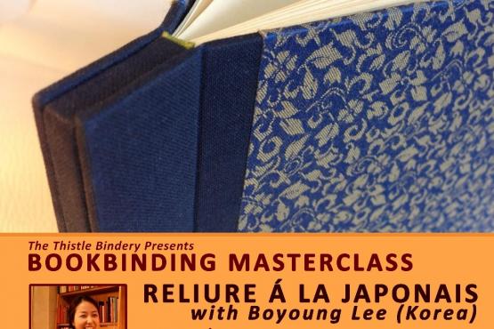 [Bookbinding Masterclass] Reliure á la japonais by Boyoung Lee (Korea)