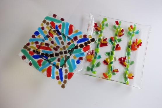 Create a Fused Glass Plate 13.5cm